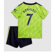 Manchester United Cristiano Ronaldo #7 Tredjeställ Barn 2022-23 Korta ärmar (+ Korta byxor)